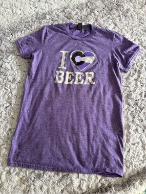 I 💜 Beer | Colorado Rockies Purple Lightweight Tee